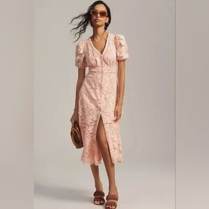 The Ophelia Puff-Sleeve Anthropologie Lace Dress